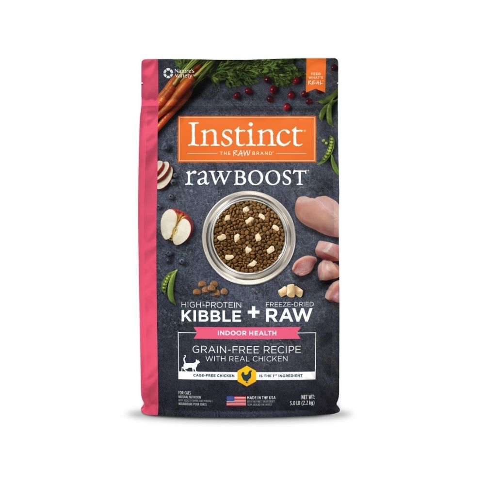 Instinct Cat Raw Boost 2.2kg Indoor Grain Free Recipe With Real Chicken Dry Cat Food