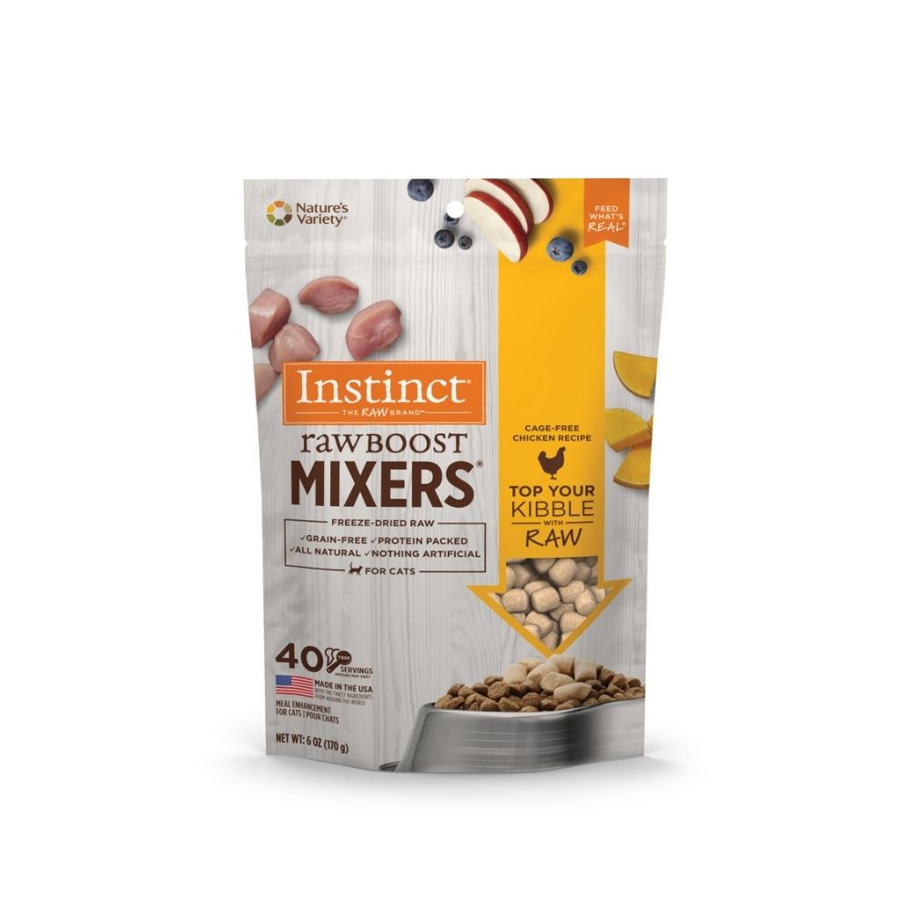 Instinct Cat Freeze-dried Raw Boost Mixers 170g Grain-free Chicken Recipe Cat Food Topper