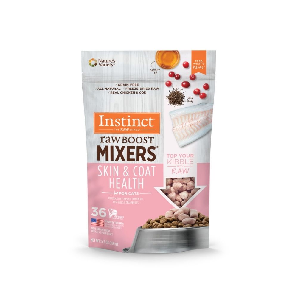 Instinct Cat Freeze-dried Raw Boost Mixers 156g Grain-free Skin & Coat Cat Food Topper