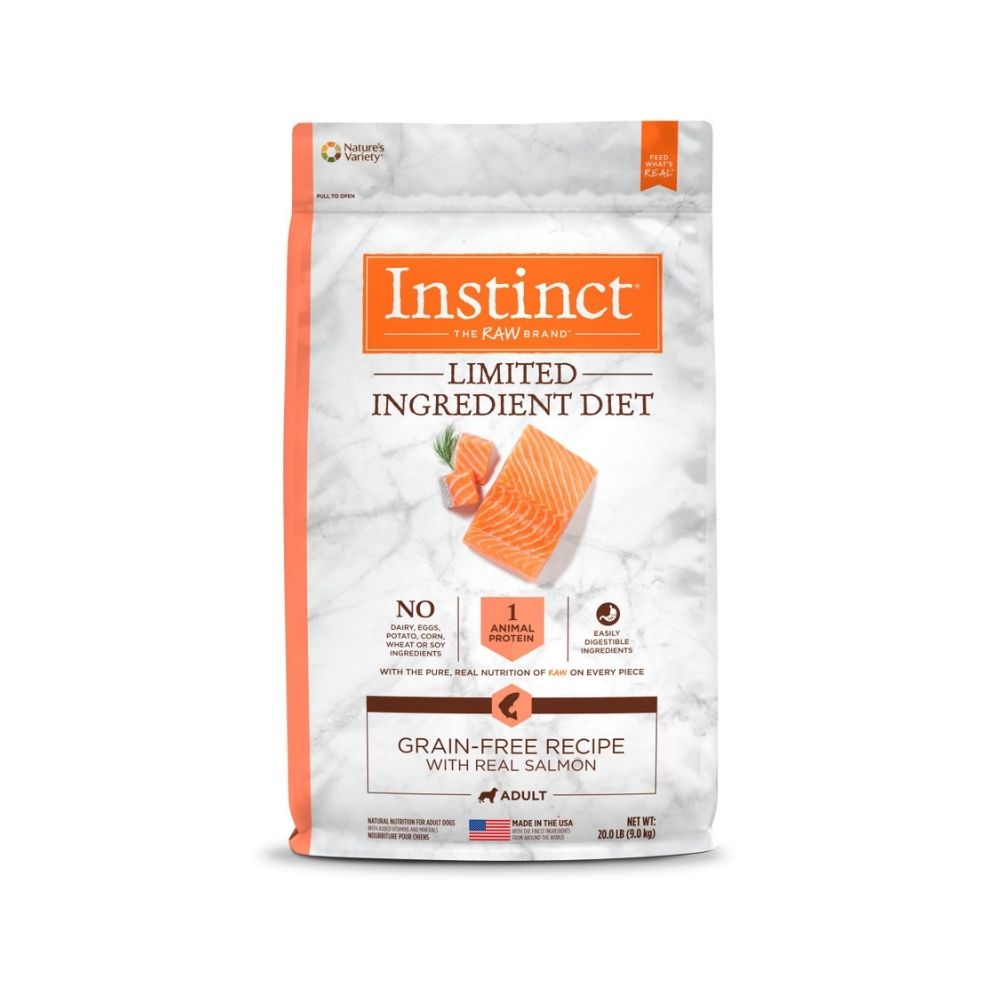 Instinct Dog Lid 9kg Grain Free Recipe With Real Salmon Dry Dog Food