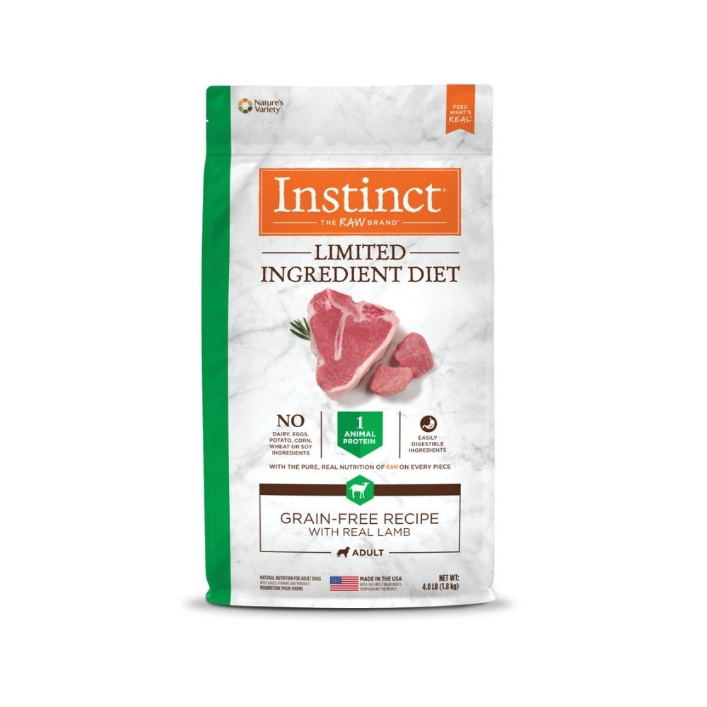 Instinct Dog Lid 1.8kg Grain Free Recipe With Real Lamb Dry Dog Food