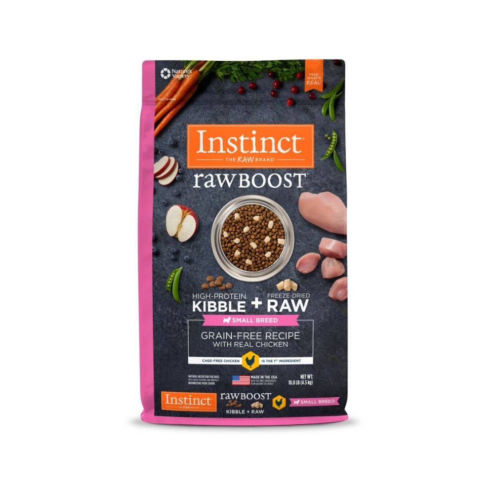 Instinct Dog Raw Boost 4.5kg Small Breed Grain Free Recipe With Real Chicken Dry Dog Food