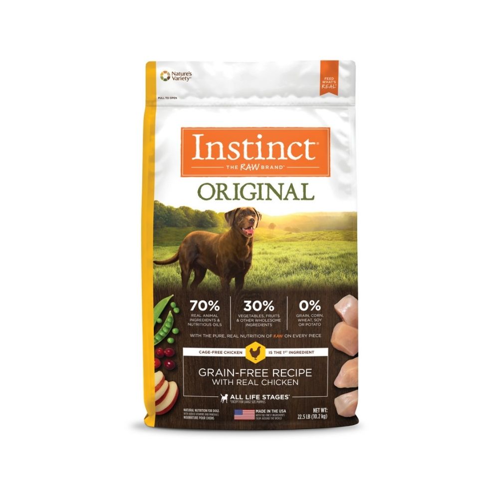 Instinct Dog Original 10.2kg Grain Free Recipe With Real Chicken Dry Dog Food