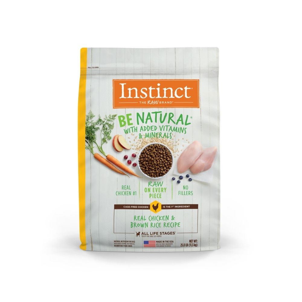 Instinct Dog Be Natural 11.3kg Real Chicken & Brown Rice Recipe Dry Dog Food