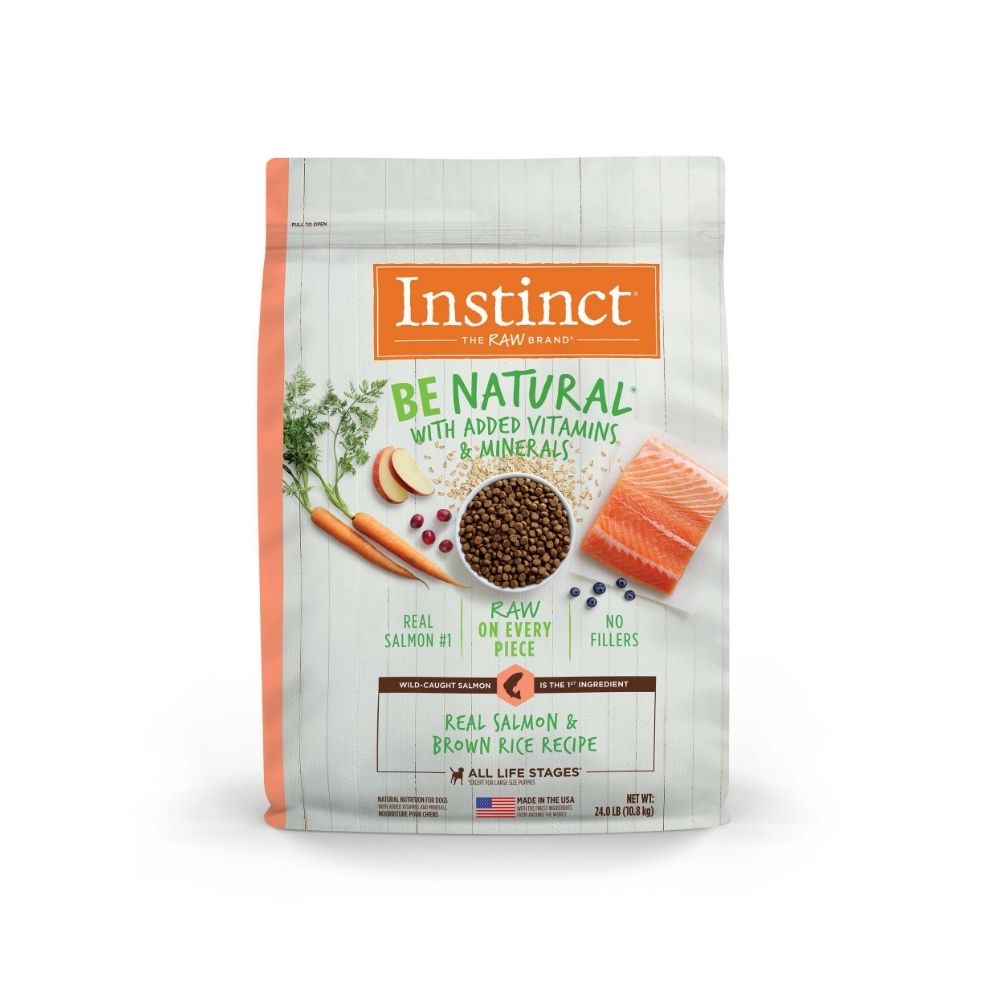 Instinct Dog Be Natural 10.8kg Real Salmon & Brown Rice Recipe Dry Dog Food