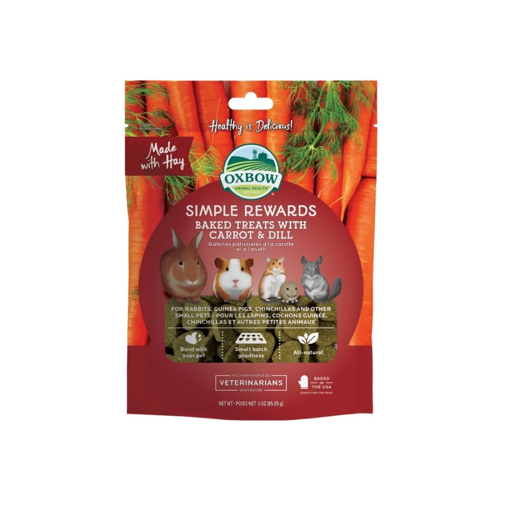 Oxbow Simple Reward Baked Treats With Carrot & Dill 85g