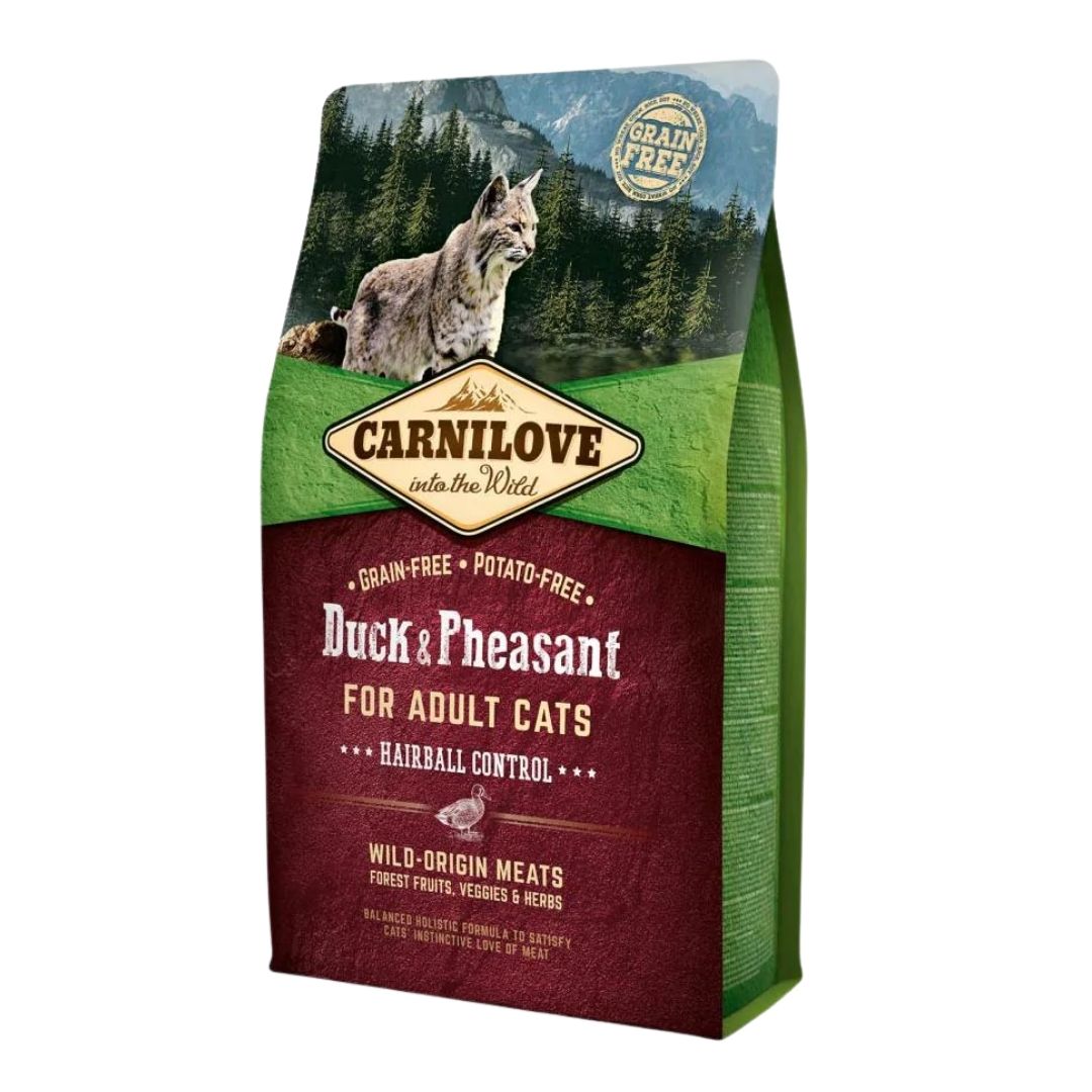 Carnilove Cat 2kg Duck & Pheasant For Adult Cat Hairball Control Dry Cat Food