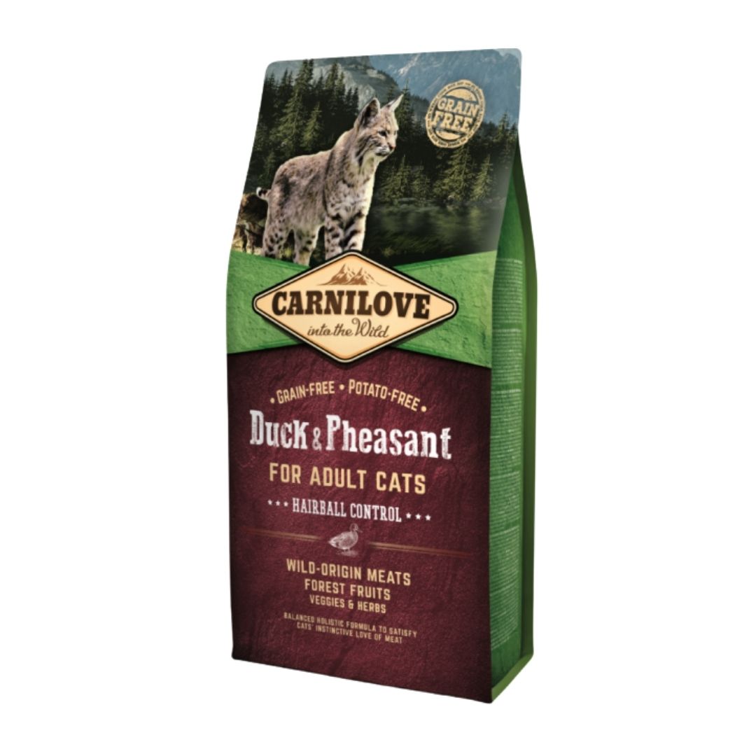 Carnilove Cat 6kg Duck & Pheasant For Adult Cat Hairball Control Dry Cat Food