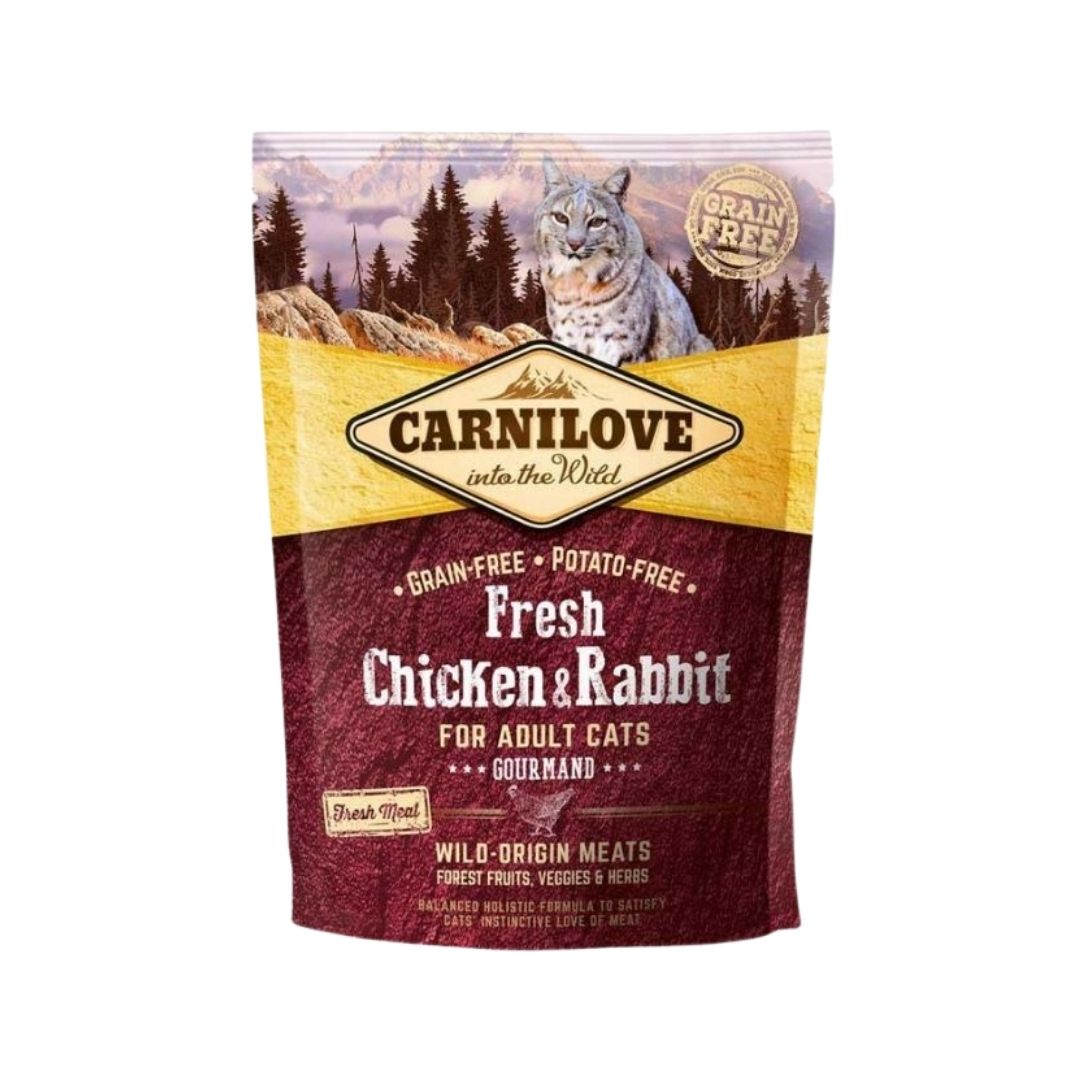 Carnilove Cat 400g Fresh Chicken & Rabbit Gourmand Dry Cat Food