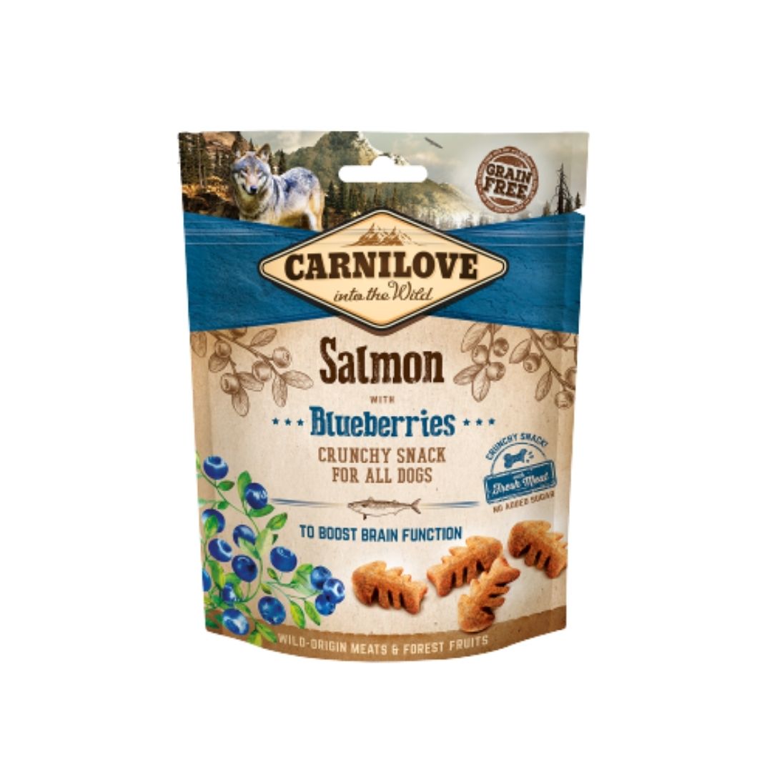 Carnilove Dog  200g Crunchy Salmon With Blueberries With Fresh Meat Dog Snack