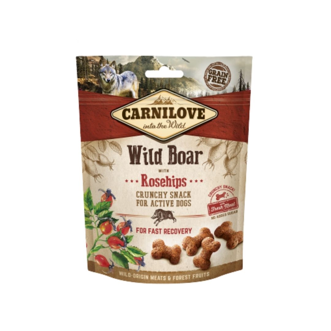 Carnilove Dog 200g Crunchy Wild Boar With Rosehips With Fresh Meat Dog Snack