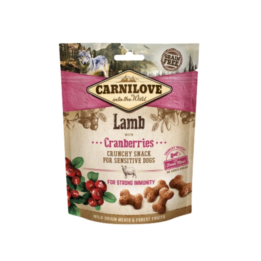 Carnilove Dog 200g Crunchy Lamb With Cranberries With Fresh Meat Dog Snack