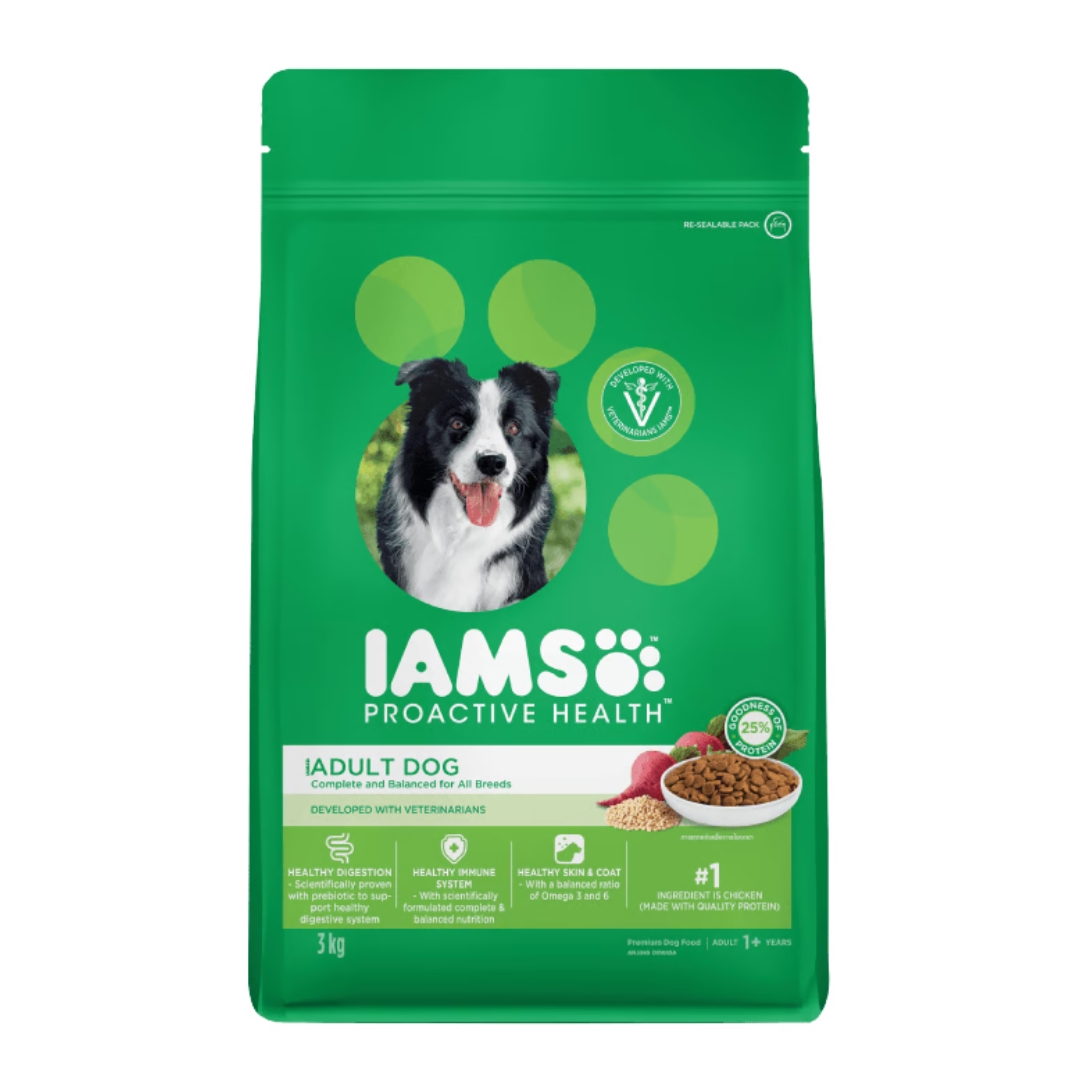 Iams Dog 3kg Adult All Breed Chicken Dry Dog Food