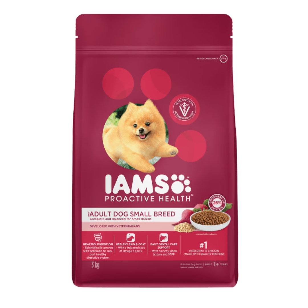 Iams Dog 3kg Adult Small Breed Dry Dog Food