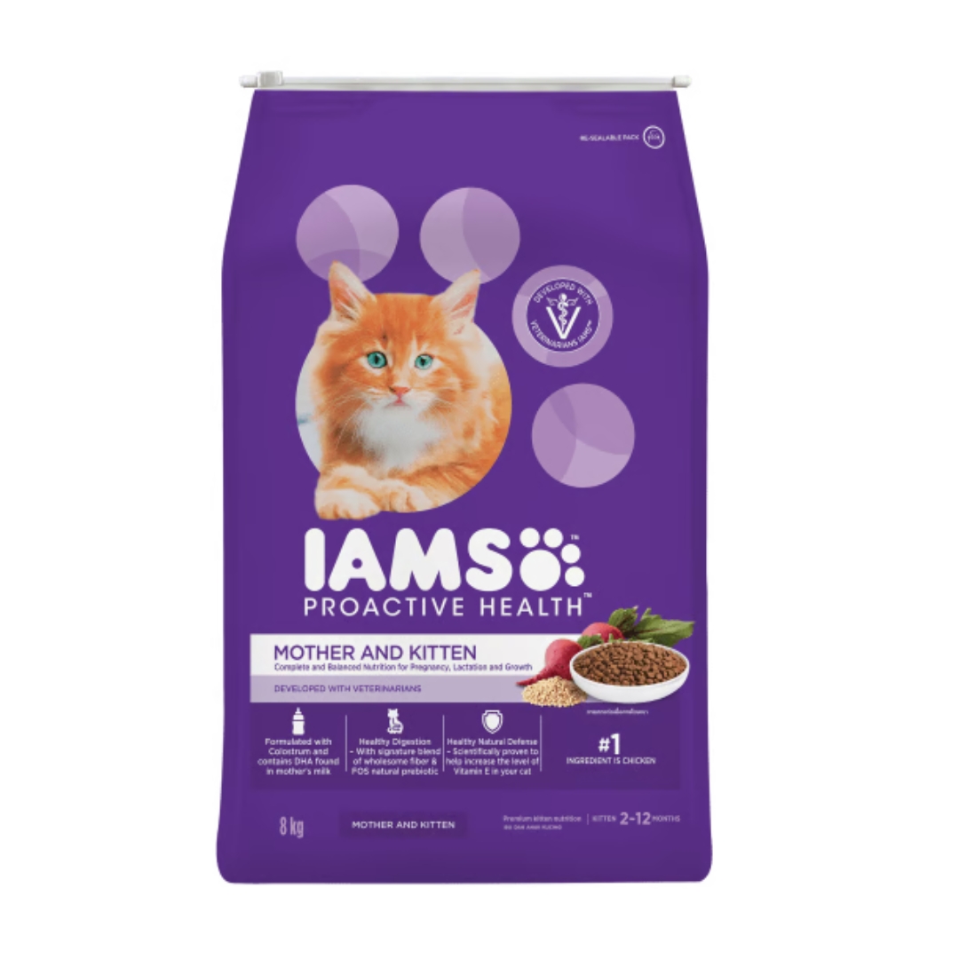 Iams Cat 8kg Mother & Kitten Chicken Dry Cat Food