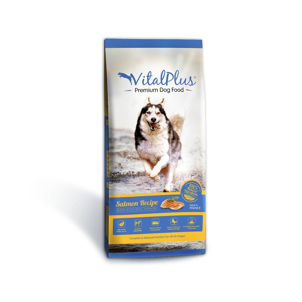 Vitalplus Dog Salmon Recipe 18kg Dry Dog Food