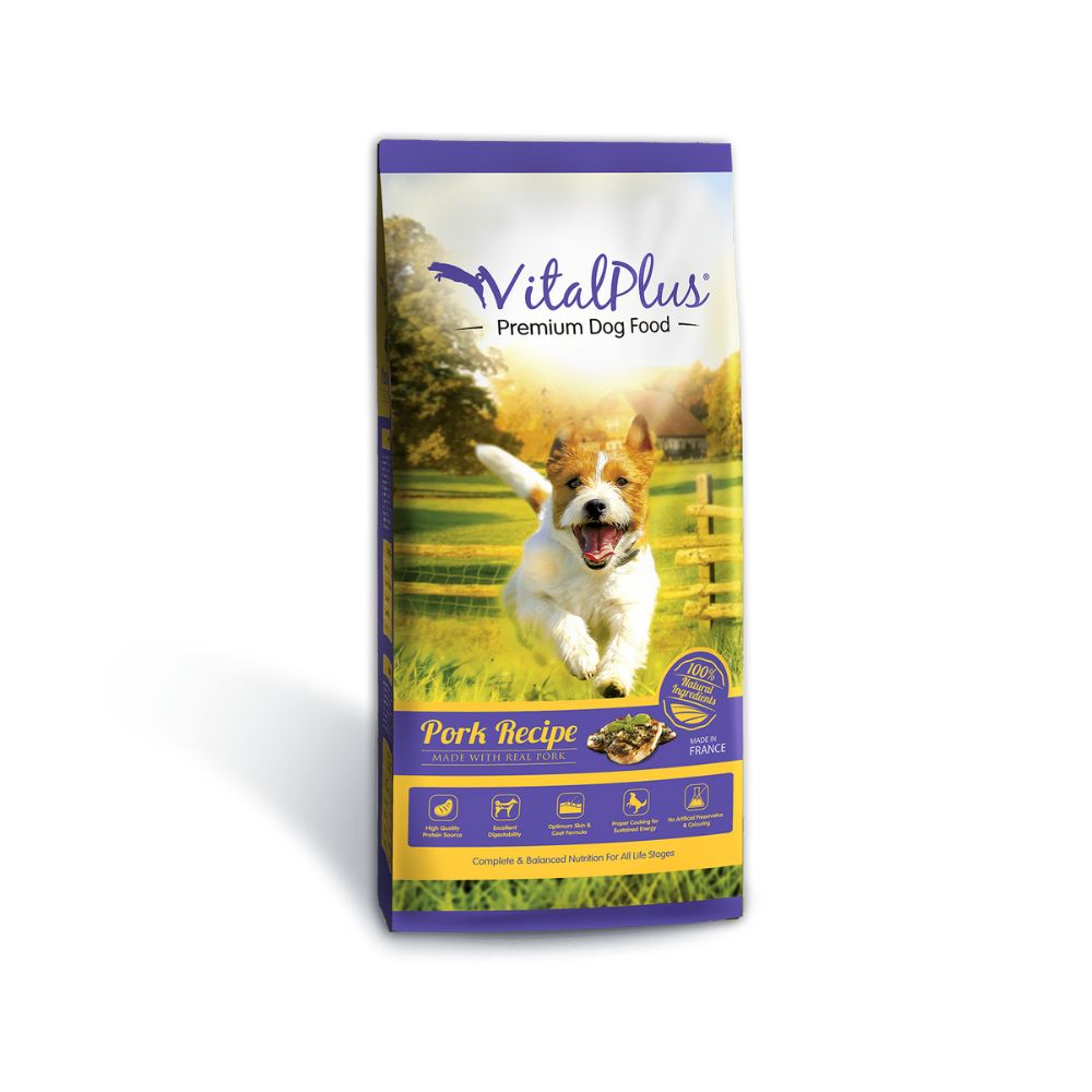 Vitalplus Dog Pork Recipe 18kg Dry Dog Food