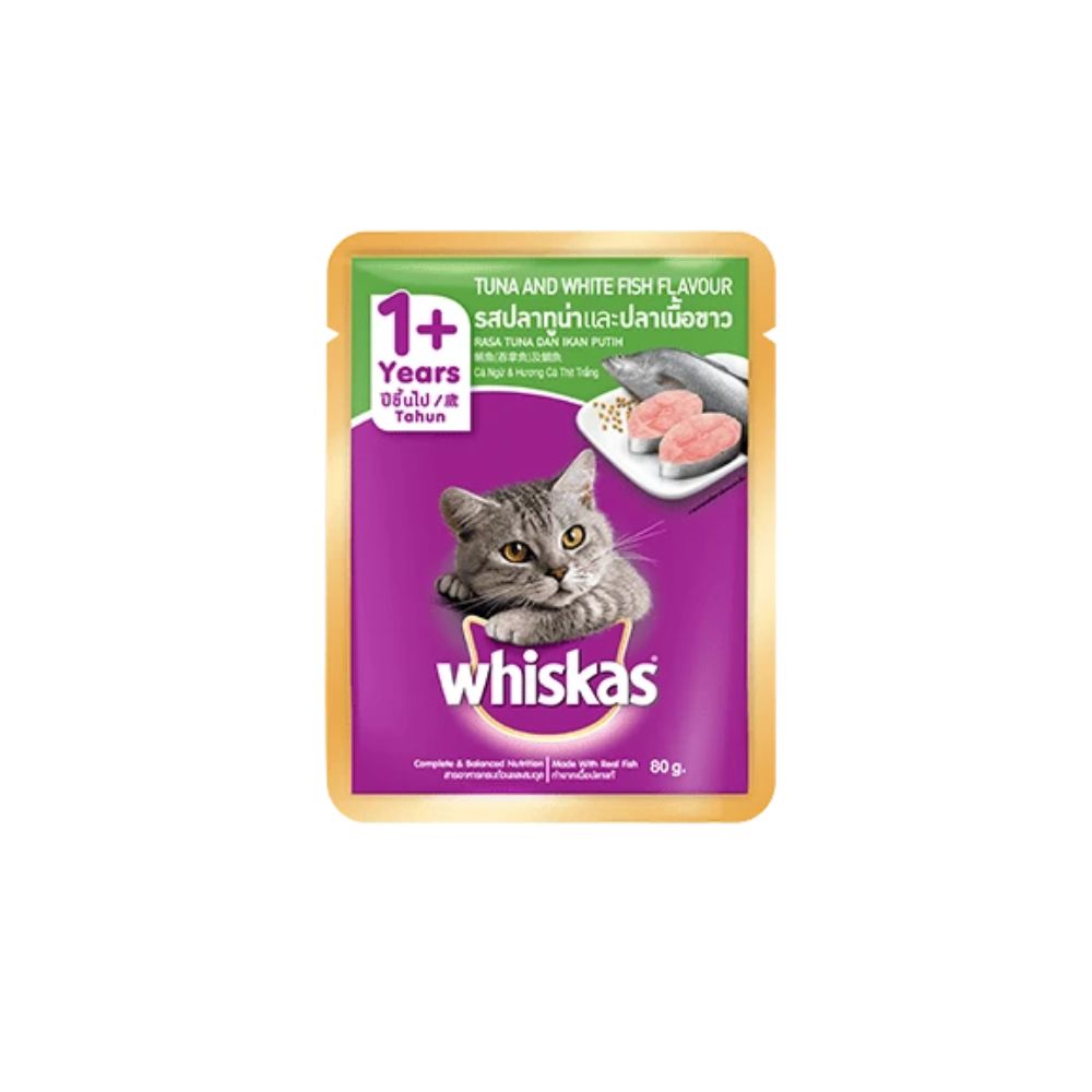 Whiskas Pouch Fresh Fish Tuna & Whitefish 80g Wet Cat Food