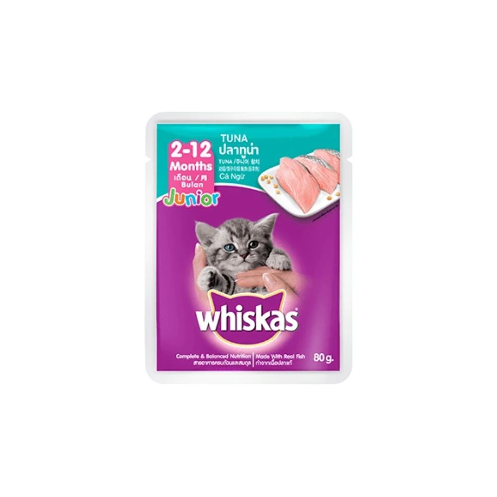 Whiskas Pouch Junior Tuna 80g Wet Cat Food