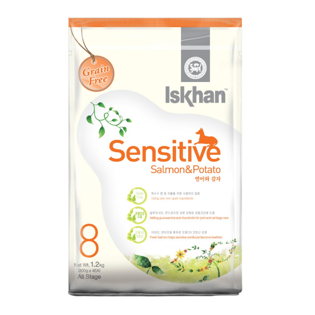 Iskhan Sensitive Salmon & Potato 6kg Dry Dog Food