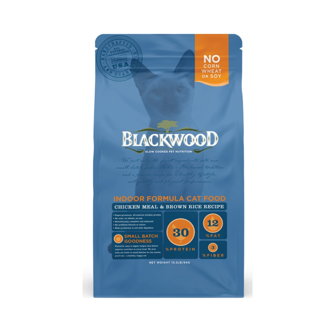 Blackwood Cat 6kg Indoor Formula Chicken Meal & Brown Rice Dry Cat Food