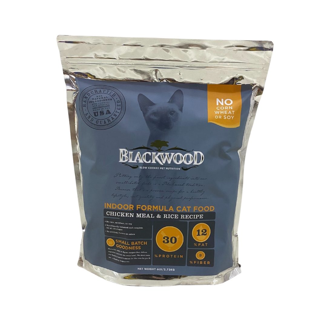 Blackwood Cat 2.73kg Indoor Formula Chicken Meal & Brown Rice Dry Cat Food