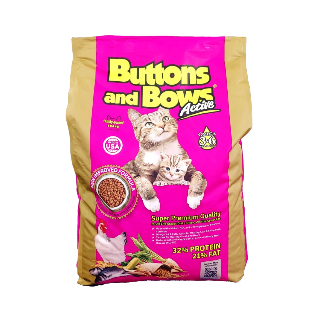 Buttons And Bows Active (32/21) 8kg Dry Cat Food