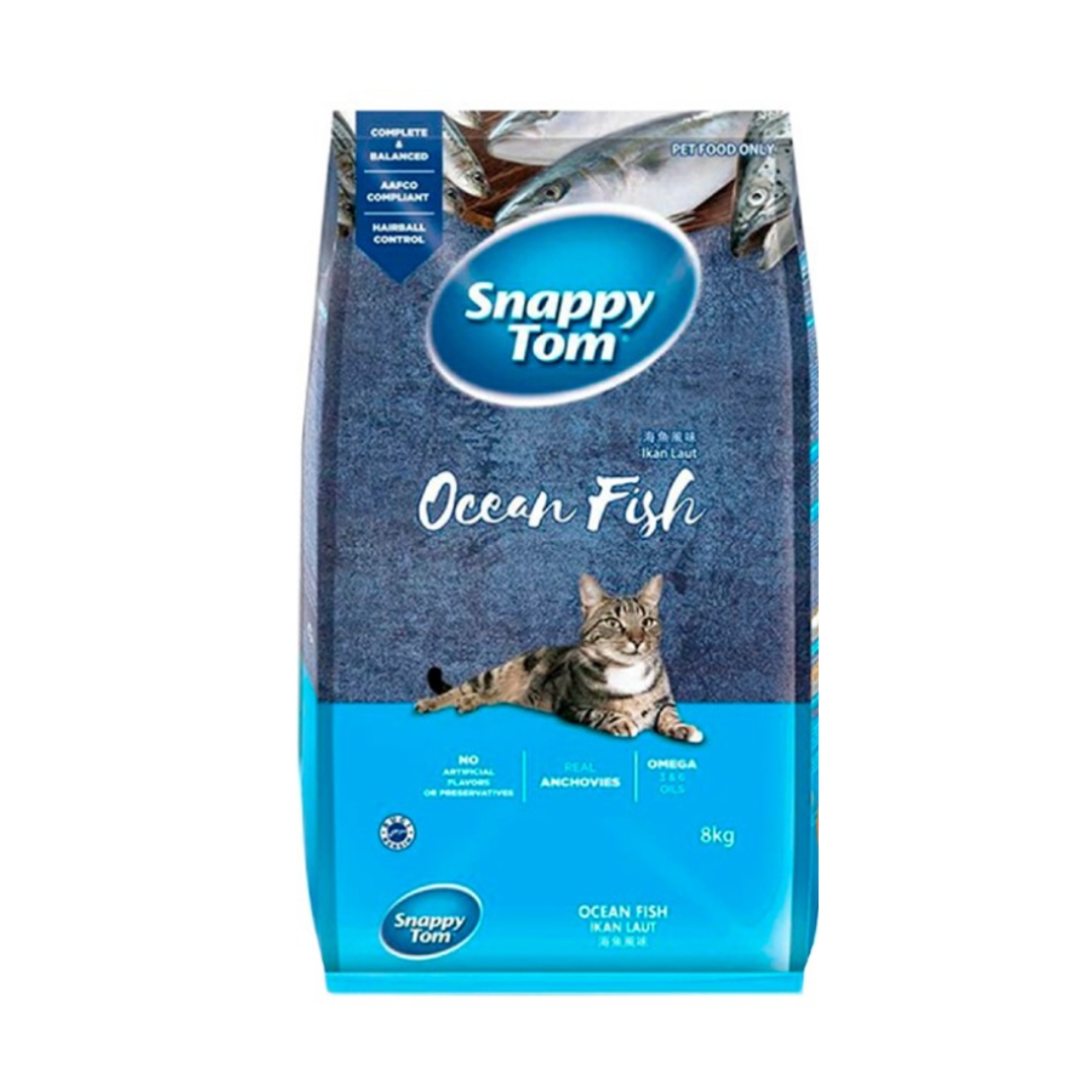 Snappy Tom 8kg Ocean Fish Dry Cat Food