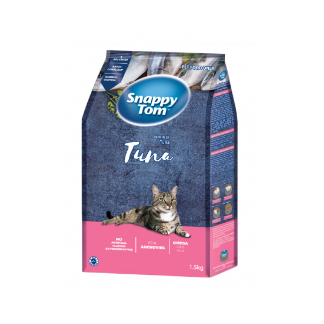 Snappy Tom 1.5kg Tuna Dry Cat Food