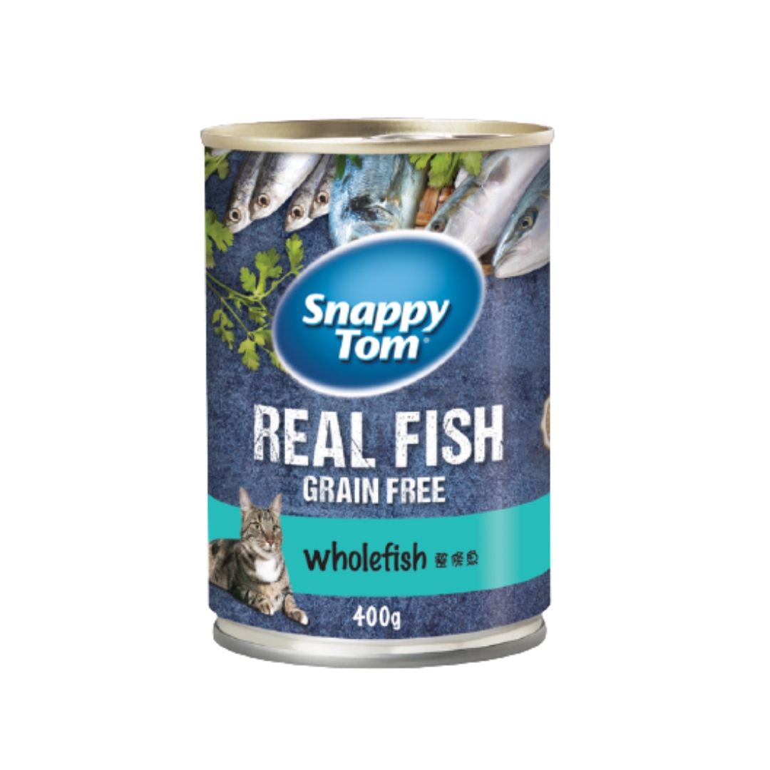 Snappy Tom 400g Whole Fish Wet Cat Food