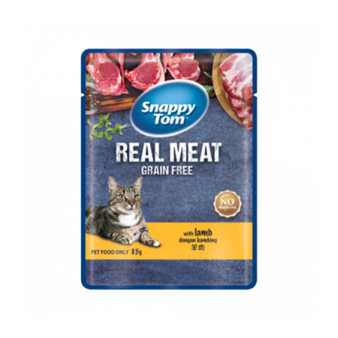 Snappy Tom 85g Lamb Wet Cat Pouch