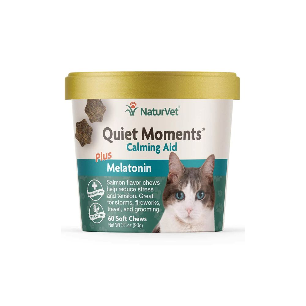 Naturvet Quiet Moment Cat Calming Aid Soft Chews 90g (60 Tabs)