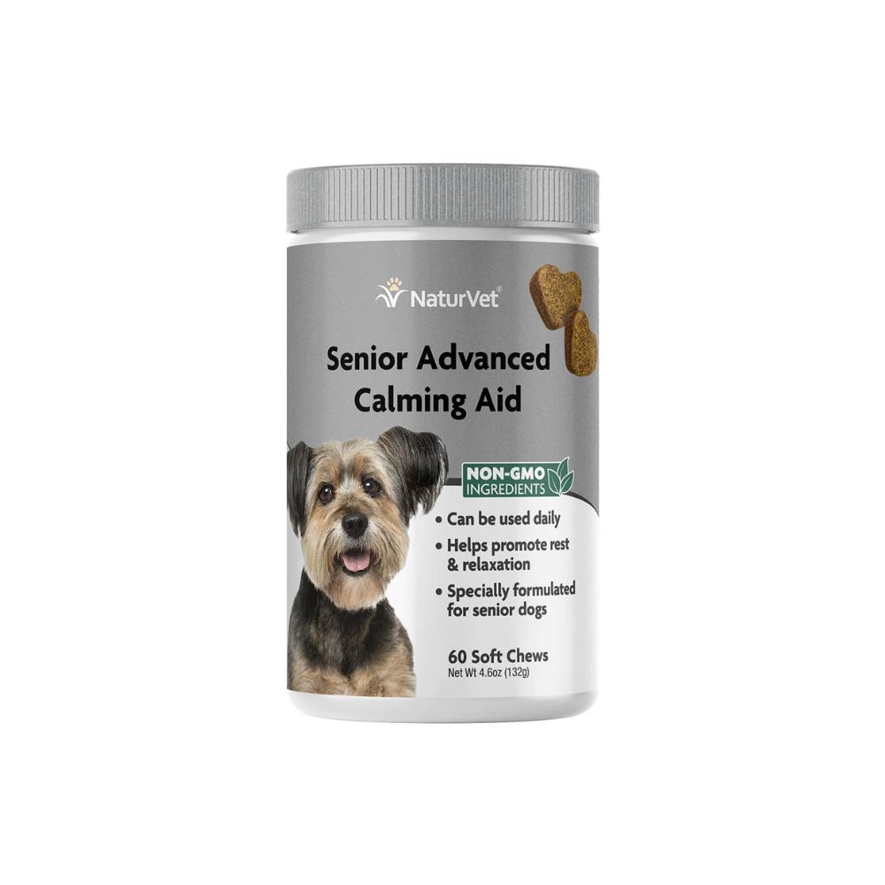 Naturvet Senior Advanced Calming Aid Dog Soft Chews 132g (60 Tabs)