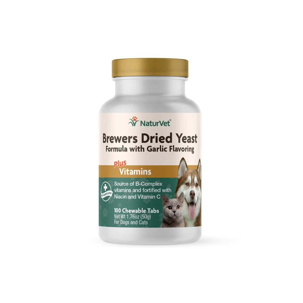 Naturvet Brewer's Yeast & Garlic W Vitamins 50g (100 Tabs)