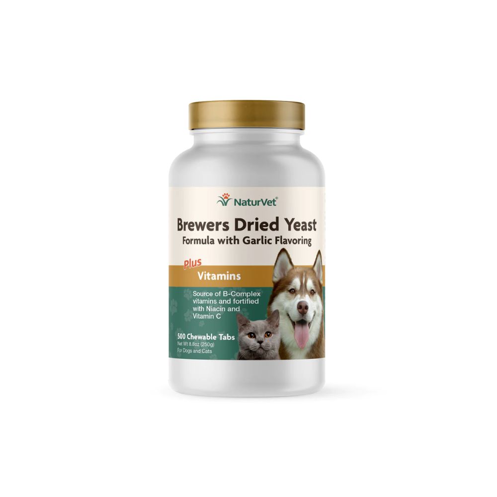 Naturvet Brewer's Yeast & Garlic W Omegas 250g (500 Tabs)