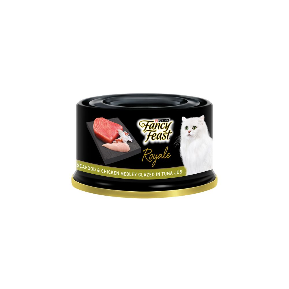 Fancy Feast 85g Seafood Chicken Medley In Tuna Jus Wet Cat Food