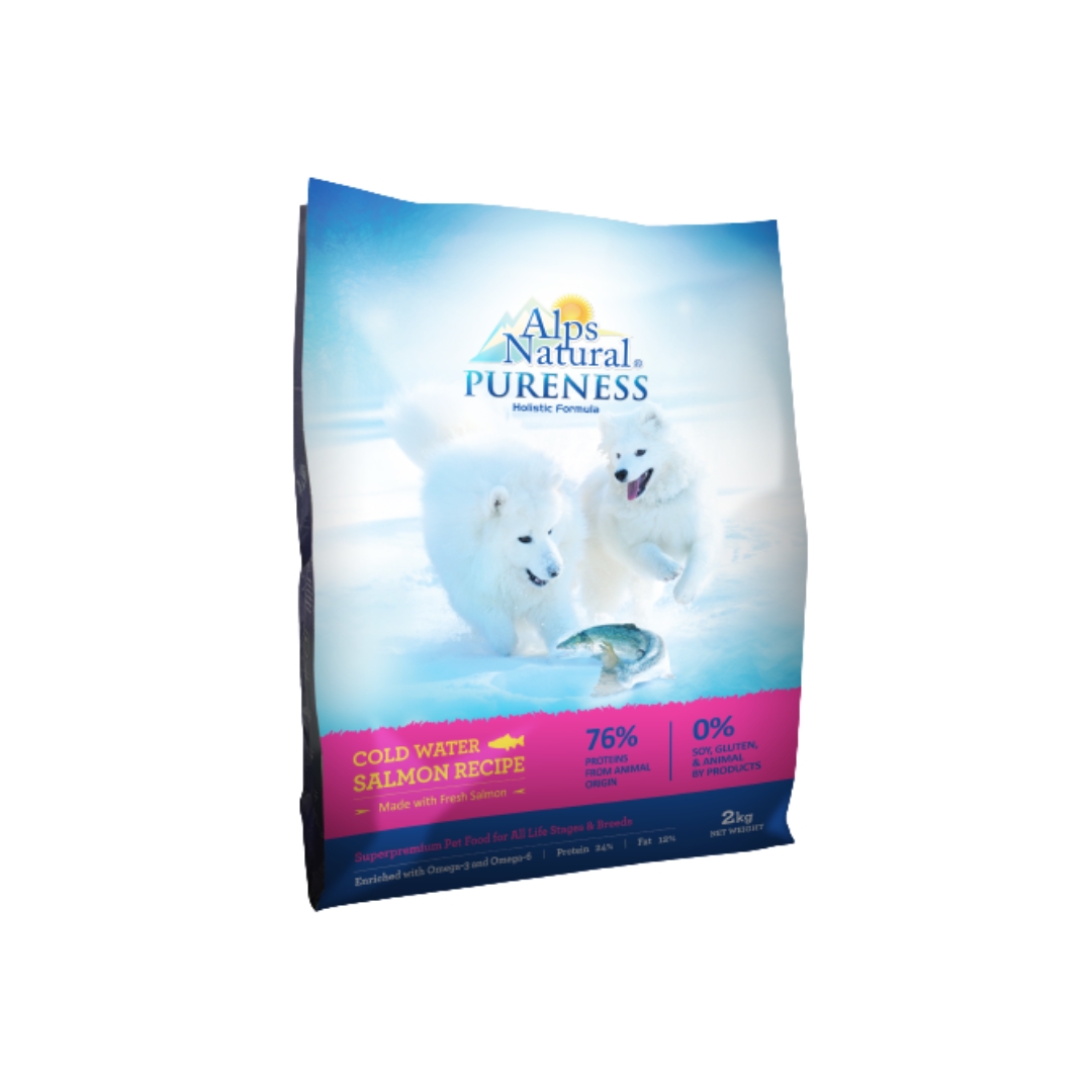 Alps 2kg Natural Pureness Cold Water Salmon Recipe Dry Dog Food