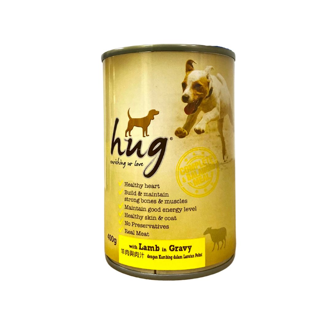 Hug 400g Lamb In Gravy Wet Dog Food