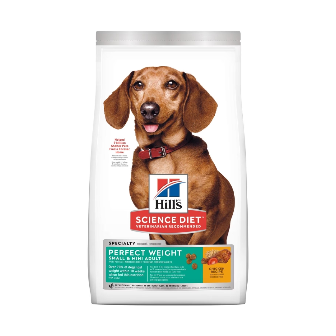 Hills Adult Perfect Weight Small & Mini Chicken 1.8kg Dry Dog Food