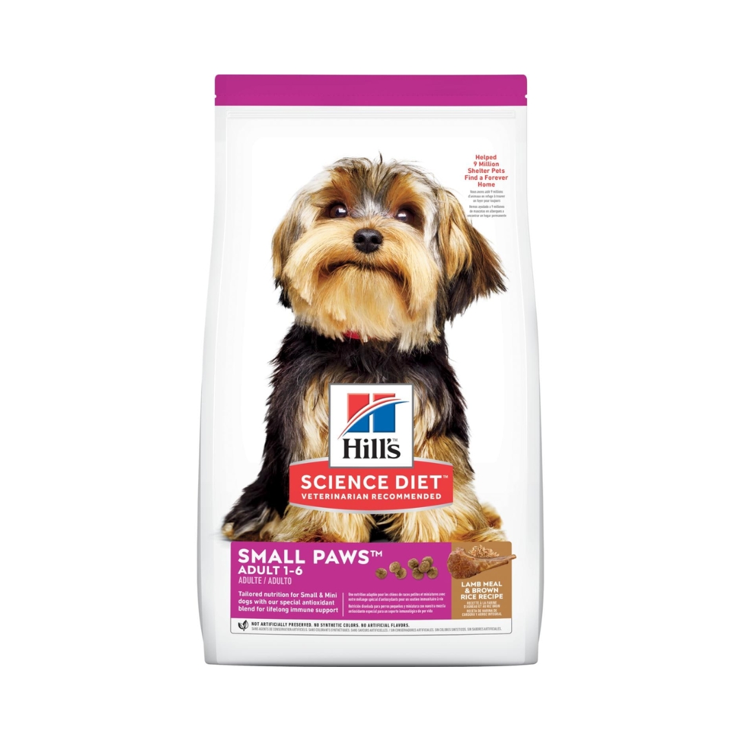 Hills Adult Small Paws Lamb & Rice 2kg Dry Dog Food