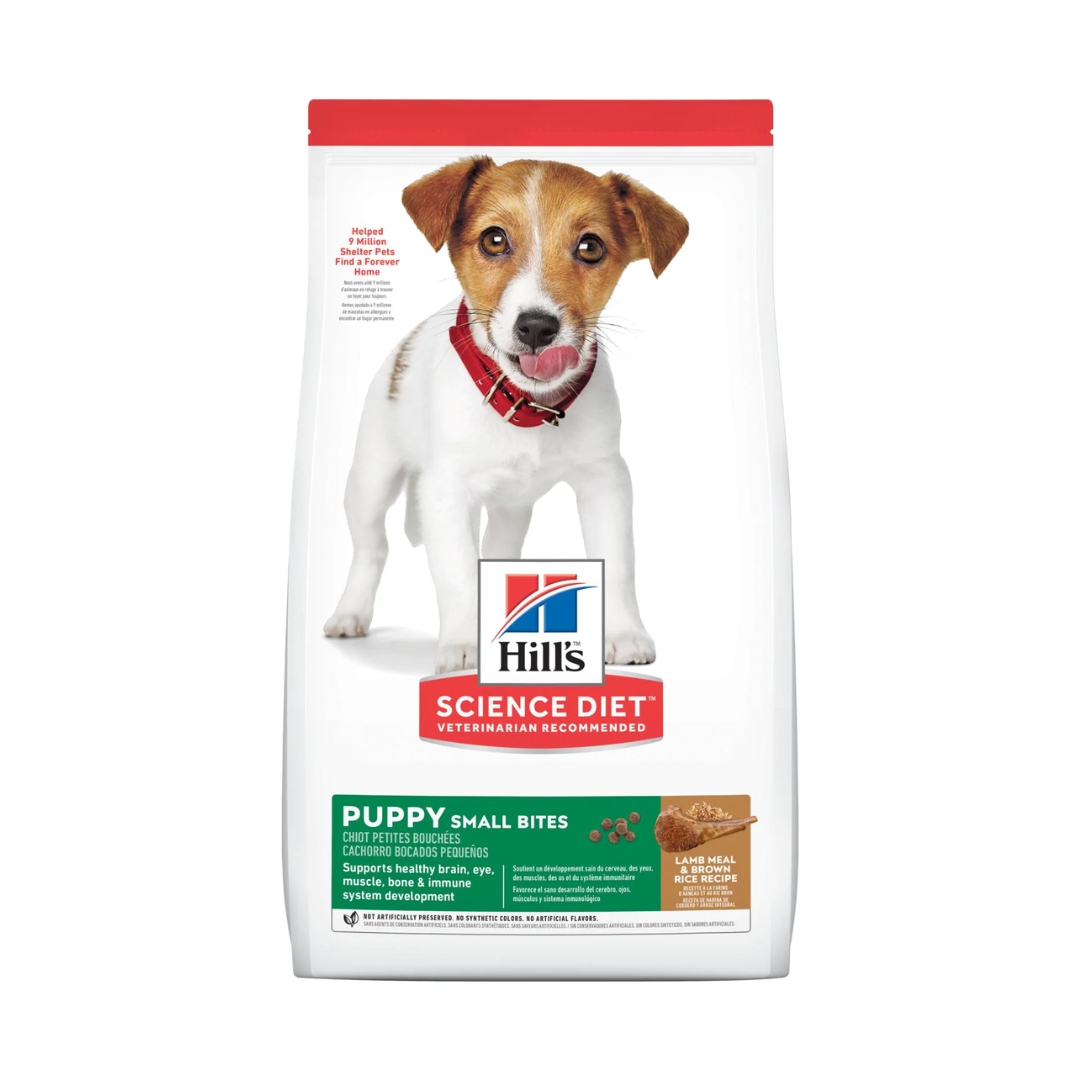 Hills Puppy Small Bites Lamb Meal & Brown Rice 3kg Dry Dog Food