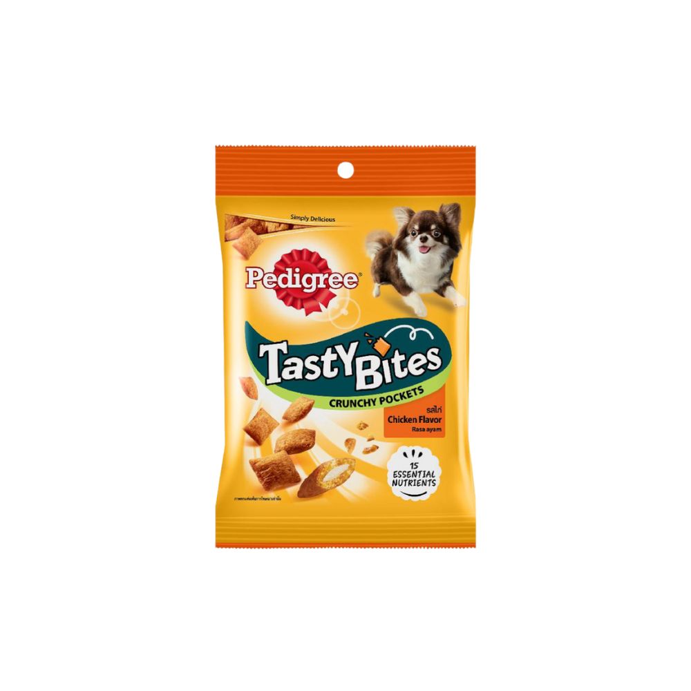 Pedigree 60g Tasty Bites Pockets Chicken Dog Snack