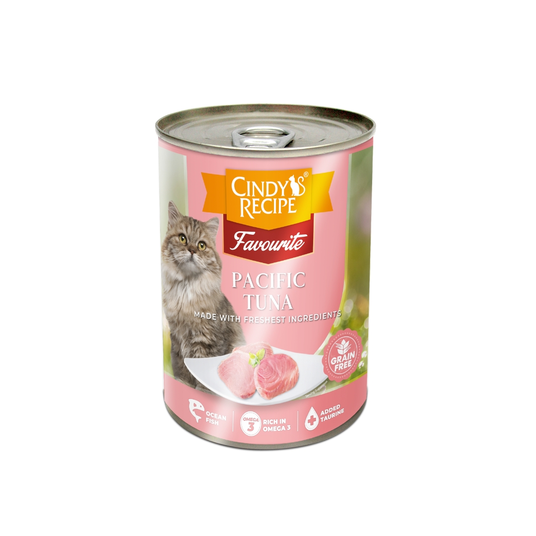 Cindy's Recipe Favourite Pacific Tuna 400g Wet Canned Cat Food