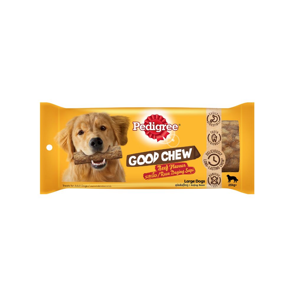 Pedigree Good Chew Beef 138g Large Breed Dog Treat