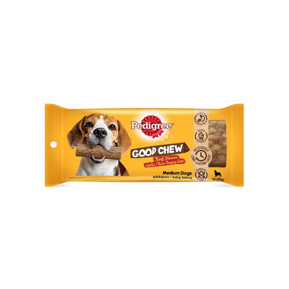 Pedigree Good Chew Beef 83g Medium Breed Dog Treat