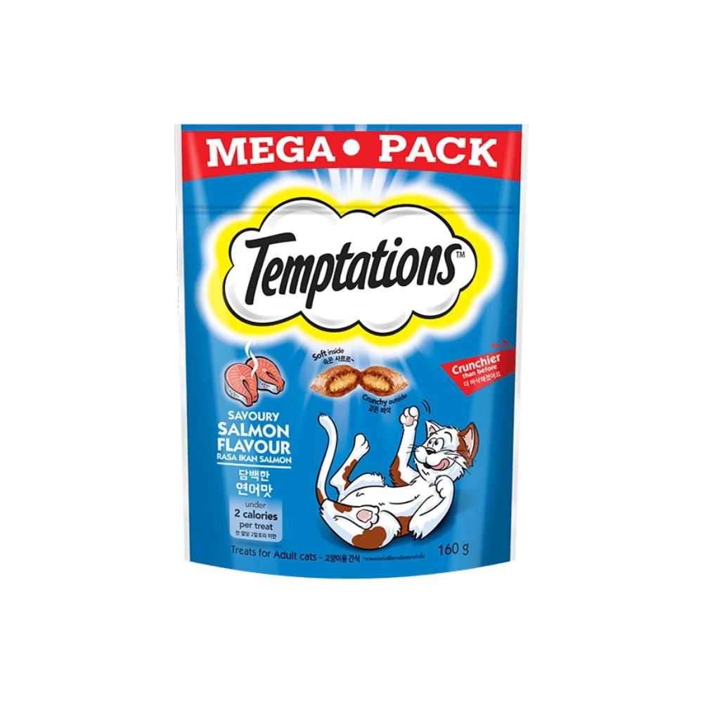 Temptations Savory Salmon 160g Cat Treats