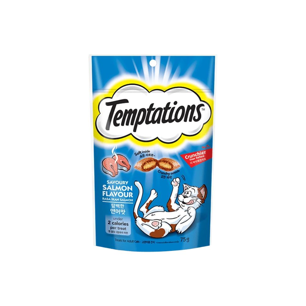 Temptations Savoury Salmon 75g Cat Treats