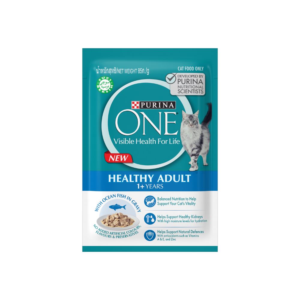 Purina One 85g Adult Ocean Fish Wet Cat Pouch