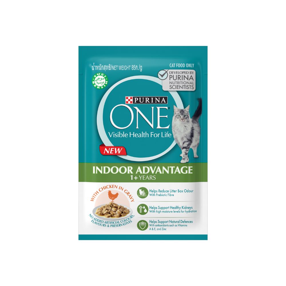 Purina One 85g Adult Indoor Chicken Wet Cat Pouch