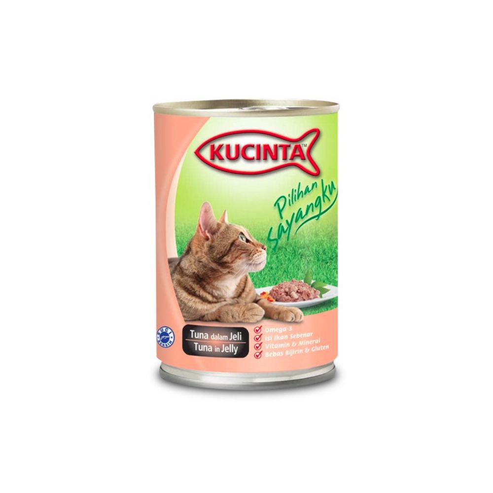 Kucinta 400g Tuna In Jelly Wet Cat Food